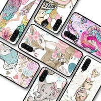 hand painted animal phone case for redmi 9 5 s2 k30pro silicone fundas for redmi 8 7 7a note 5 5a capa