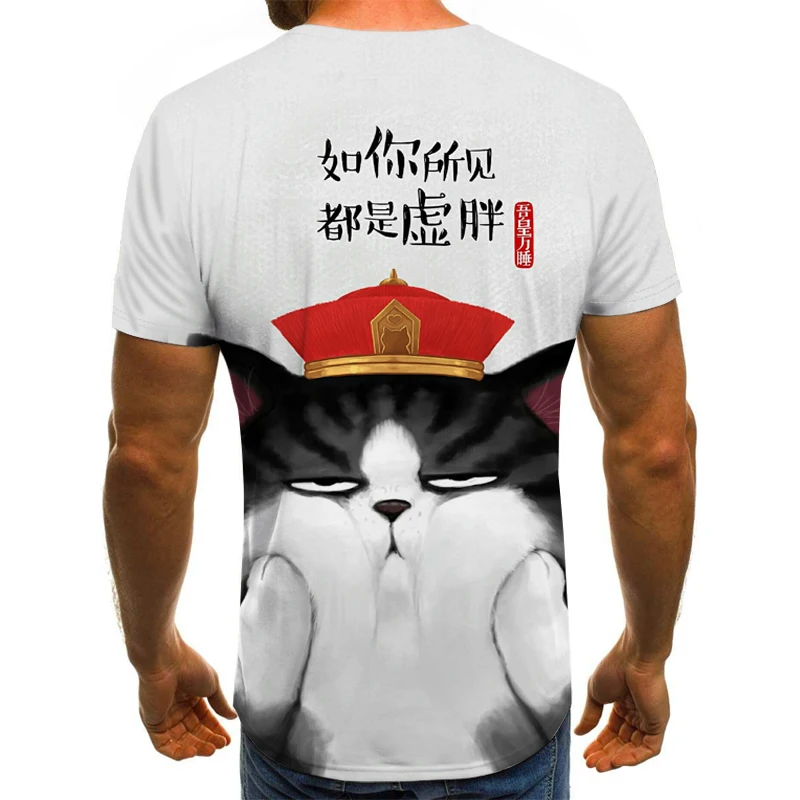 2019 летние новые мужские футболки забавные аниме Элвиса 3D цифровая печать