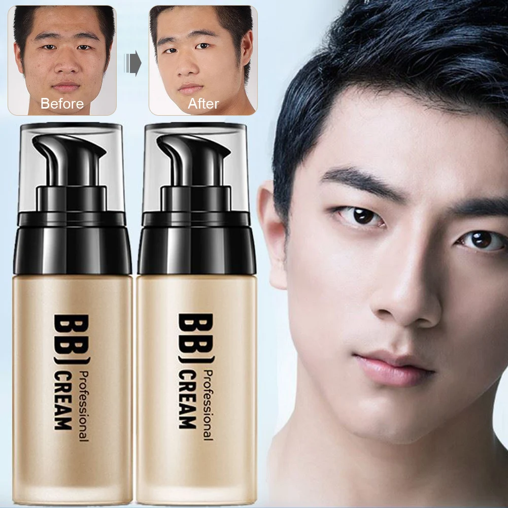 

Men's Concealer Mens BB Cream Revitalising Nourishing Cream Lazy Whitening Foundation Face Tone Face Whitening Natural