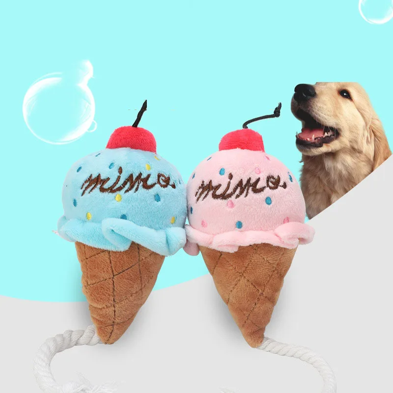 Маленькое мороженое плюшевая питомца игрушка для кошек милая головоломка