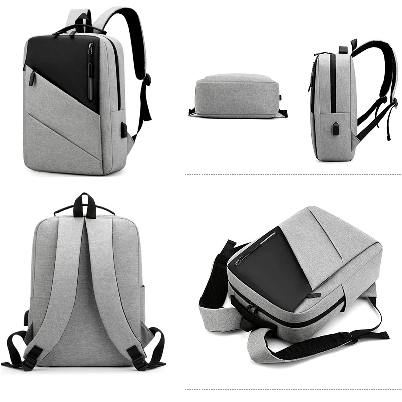 Мужской модный 15 дюймовый рюкзак для ноутбука дорожный USB спортивная сумка школьная мужчин и женщин|Мужские