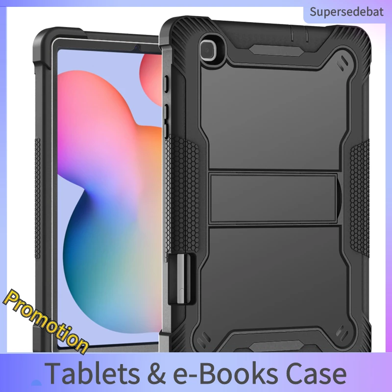

Anti-fall bracket protective cover for Samsung Galaxy Tab S6 lite p610 Silicone+pc tablet protective case suitable