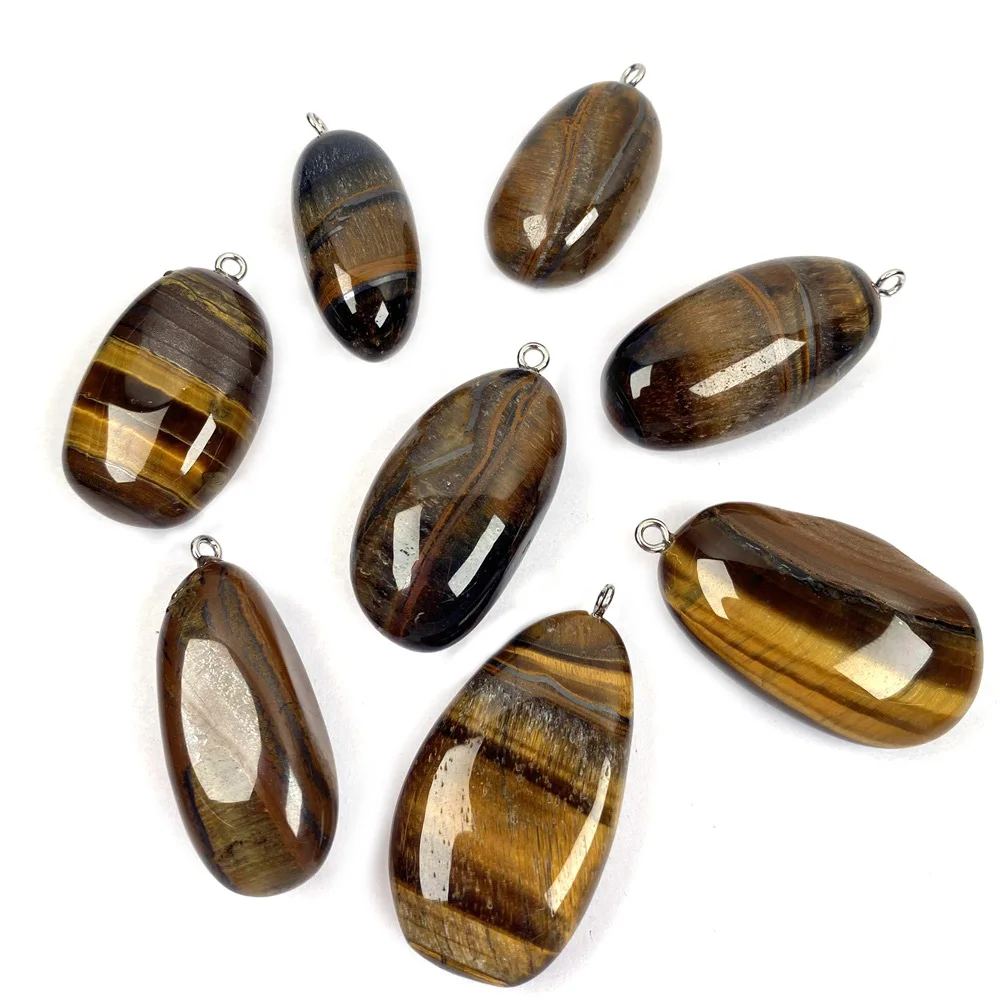 Натуральный Полудрагоценный Камень Кулон Бесконечность Тайгерай изготовления