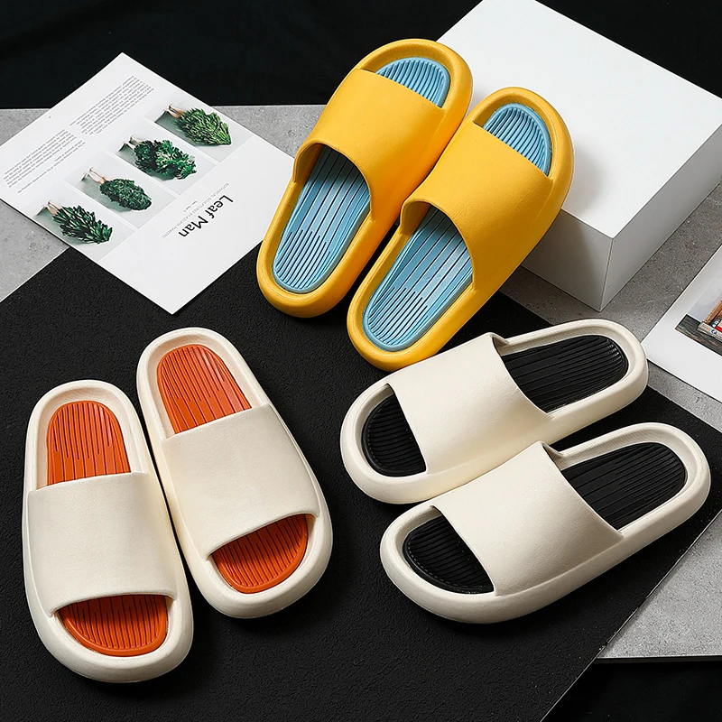 Шлепанцы для мужчин и женщин сандалии на толстой подошве Нескользящие Эва ванной