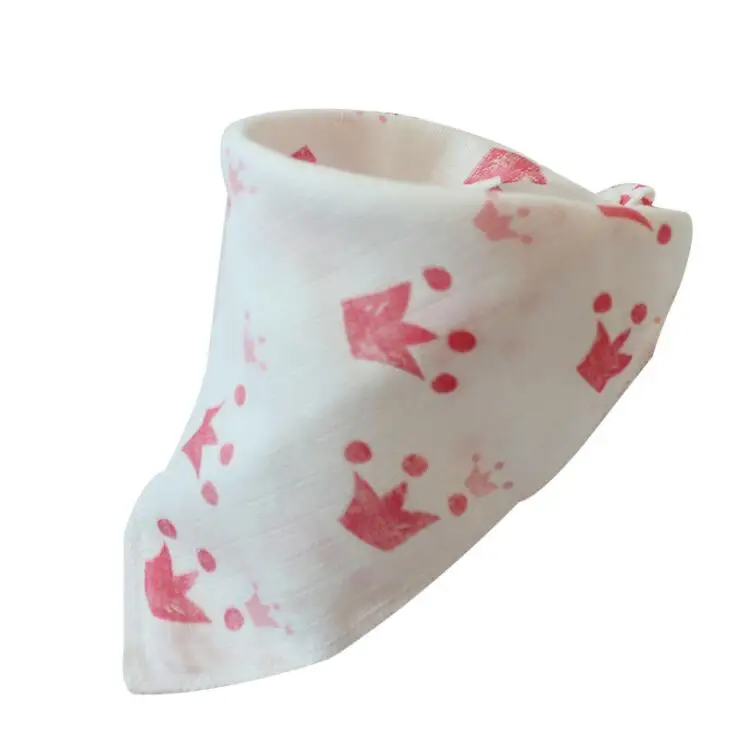 Bandana Bib Burp Cloth Baby Bibs for Boys Girls Animal Print Smock Cotton Baby Scarf Feeding Collar Burp