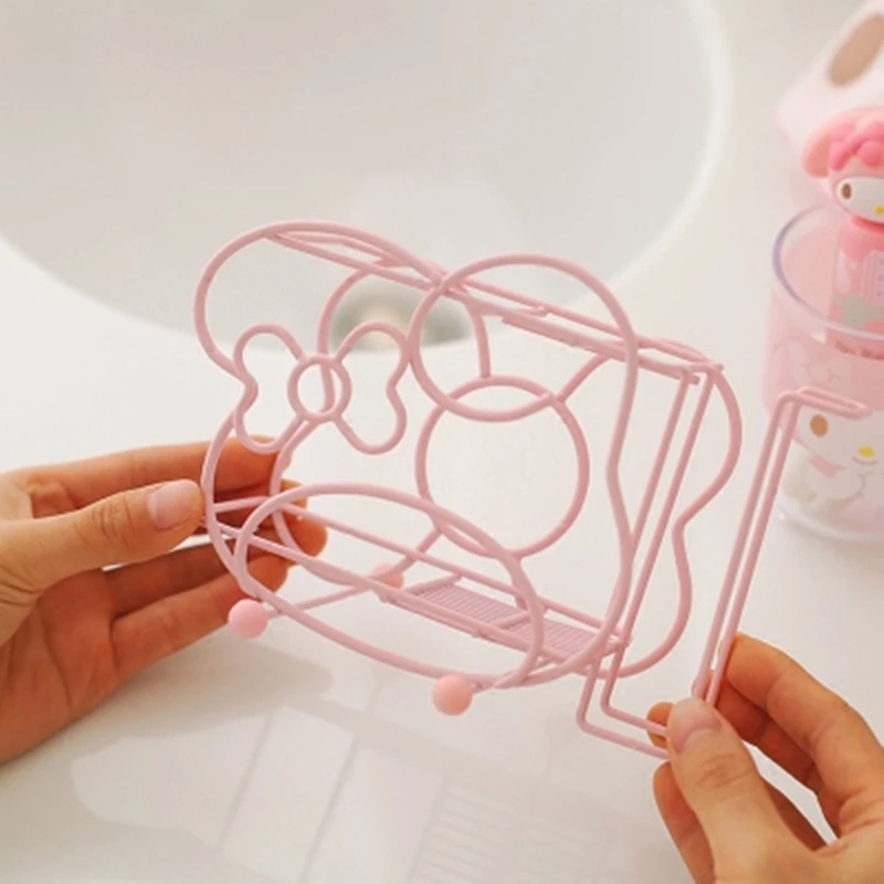 

Japan Melody New cartoon toothpaste mouthwash cup rack Stainless steel tooth brush holder Toothbrush cup holder Storage rack