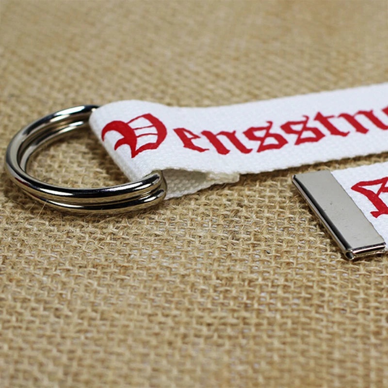 Ремень нейлоновый холщовый унисекс 130 см с пряжкой D-образным кольцом | Аксессуары