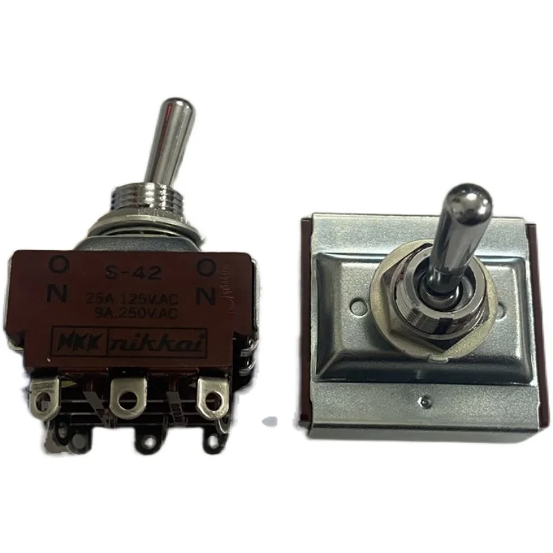 1 шт Япония NKK S-42 25A125VAC тумблер 12 футов 2-х скоростная Рокер кулисный переключатель
