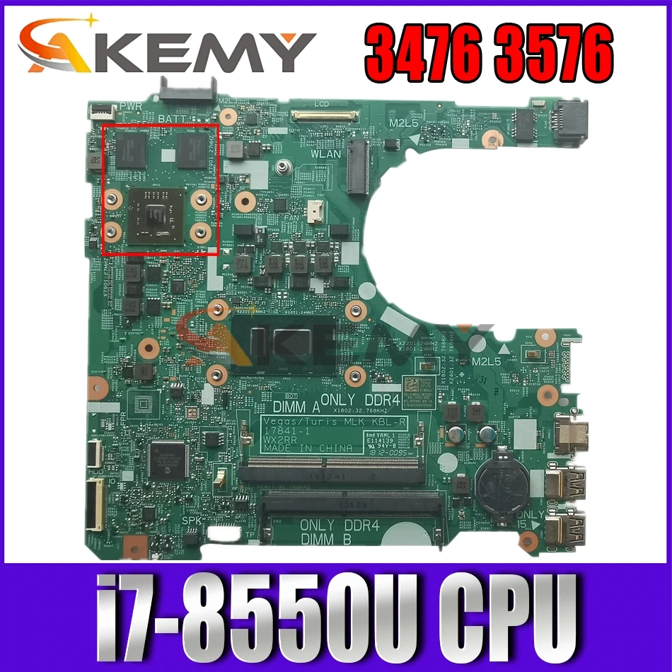 Новая материнская плата для ноутбука Dell Inspiron 17841 3476/Vostro 3576 3478 3578 | Компьютеры и