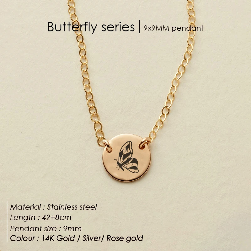 

Collier papillon personnalise dames Animal ras du cou pour les femmes en acier inoxydable 316L collier bijoux exquis femmes