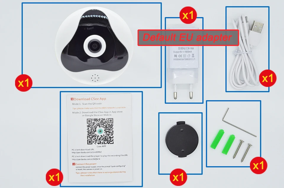 OUERTECH 360 камера Full view двухсторонняя аудио wifi панорамная vr инфракрасная 1.3MP рыбий глаз Беспроводная Смарт ip-камера приложение ICSEE home