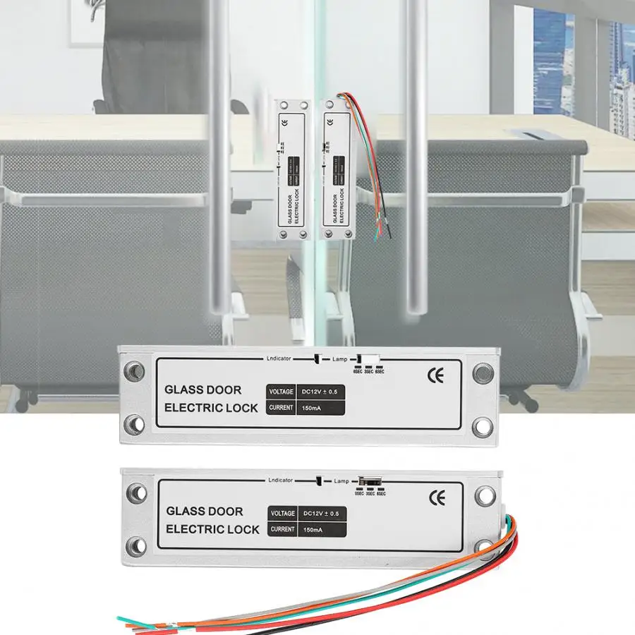 Электронный дверной замок DC12V Электрический Болт врезная поверхность установка