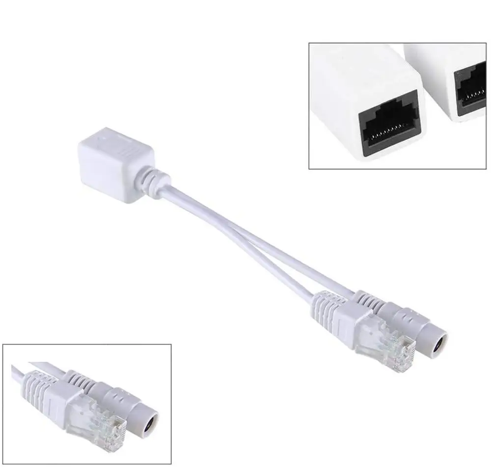 Разветвитель RJ45 адаптер кабель в комплекте пассивная мощность над Ethernet12-48v