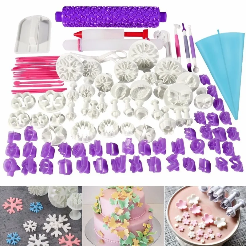 

Пластиковый сахарный торт тесто ролик тростник набор из 96 штук инструмент для выпечки инструменты для украшения торта аксессуары для выпеч...