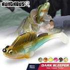 Hunthouse рыболовная приманка мягкие приманки темно-Спящий плавающие приманки мягкие приманки рыбалка на щуку бас приманки Шад для Рыбная ловля окуня