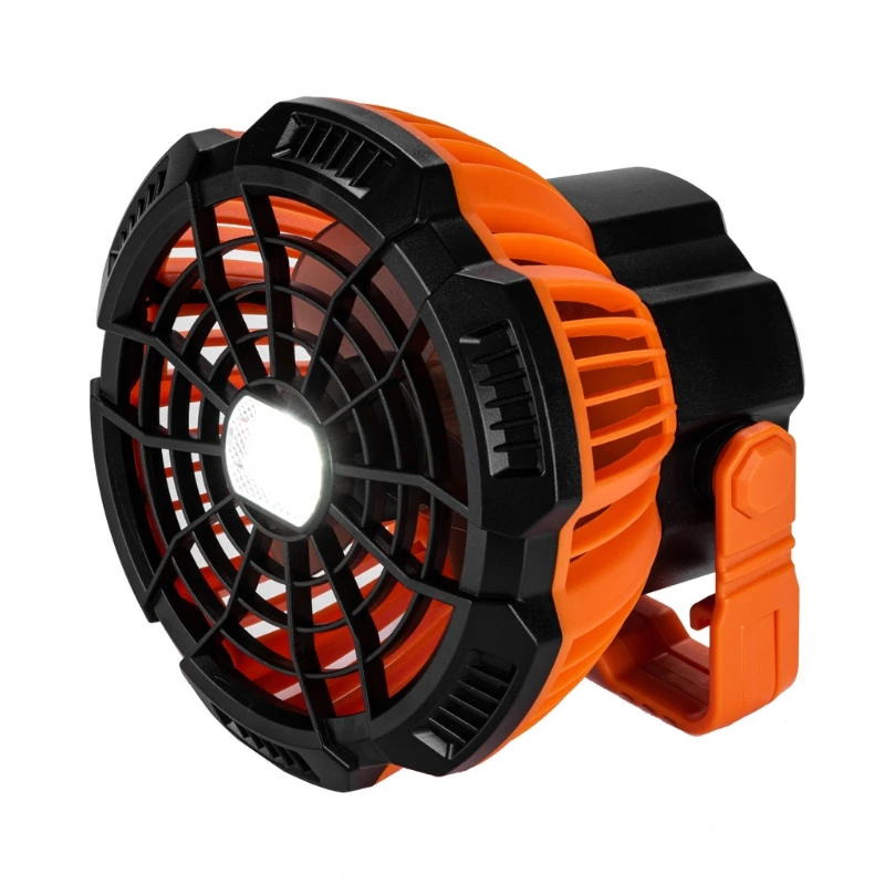 

USB Rechargeable Camping Fan with LED Lantern Timing Remote Control 3 Speed Hanging Ceiling Fan for Home Tent Outdoor