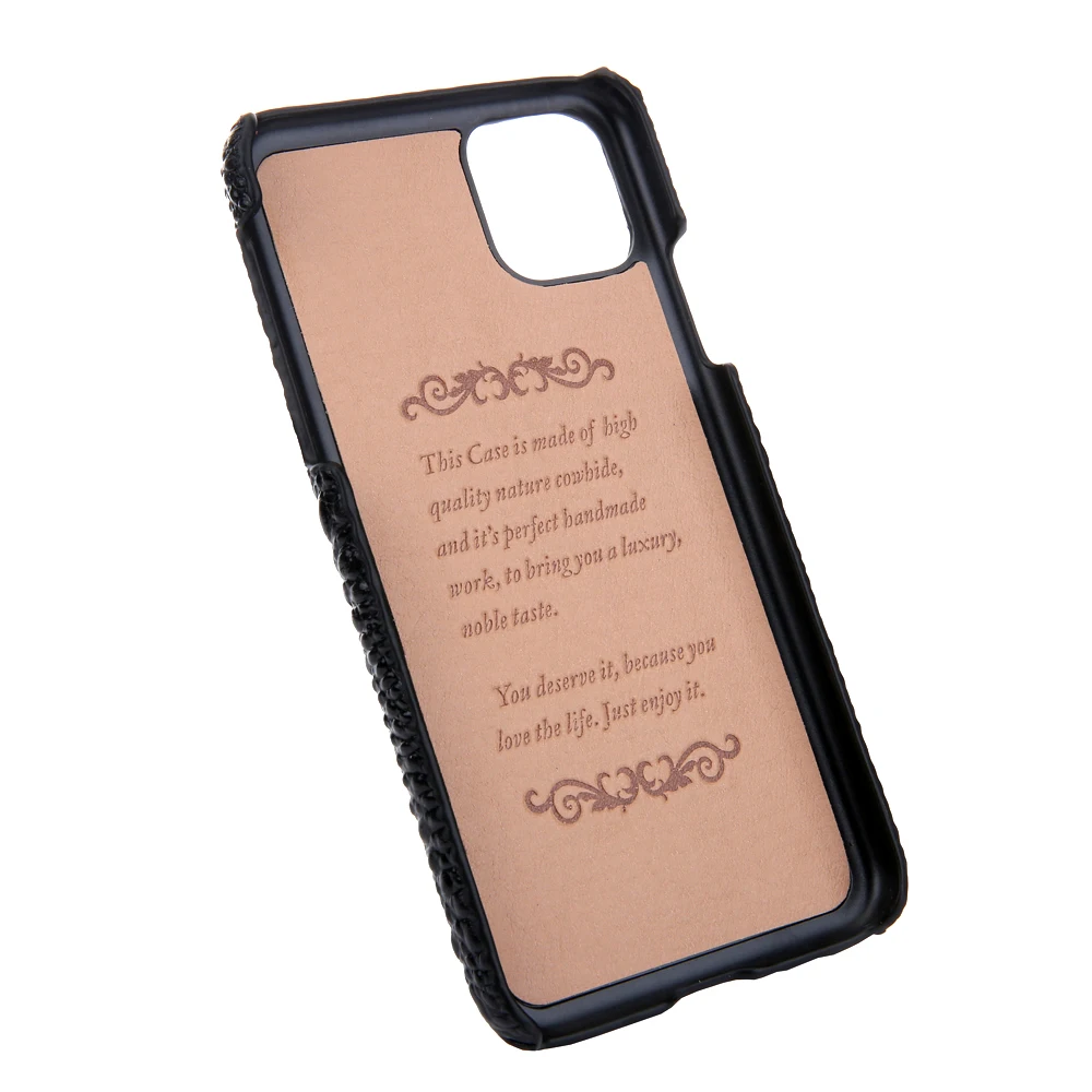 

Genuine Leather Crocodile Case for IPhone 11 Pro Max Crocodile Head Patterned Cowhide Back Cover Funda Phone Cases