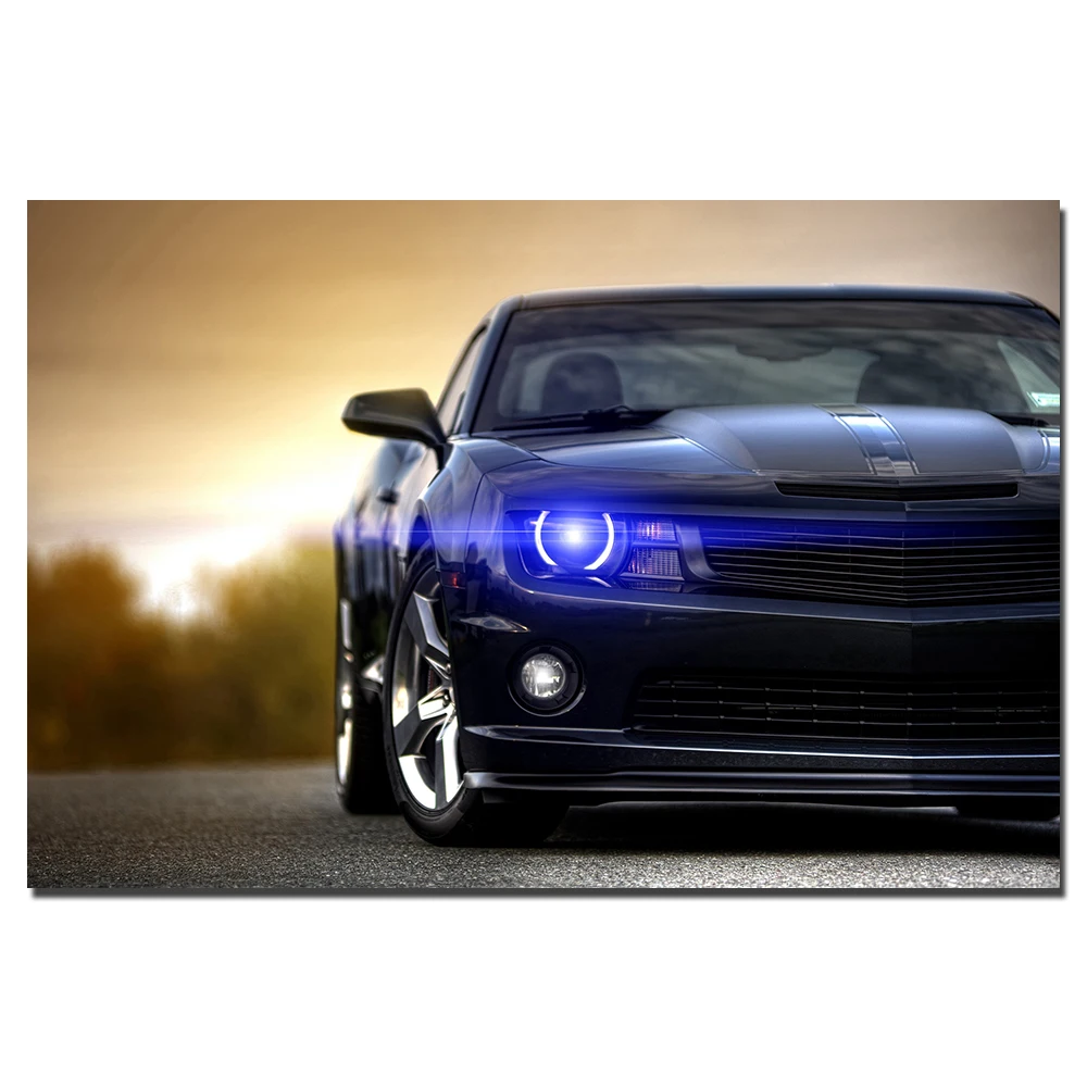 Шевроле Камаро плакат с суперкаром холст печать Настенная картина для домашнего
