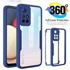 Чехол LOVECOM для Xiaomi Redmi Note 11 10 Pro 9 10S Mi 11T Pro Lite Redmi 10 9A 9C, Прозрачный ударопрочный чехол-бампер, 360