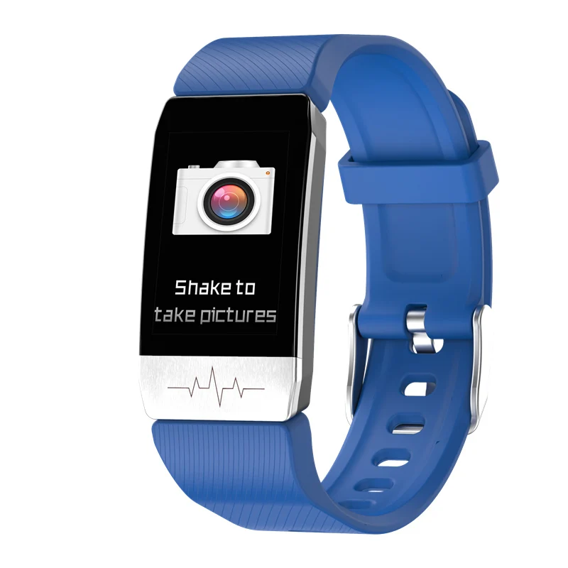 

ECG Fitness Tracker T1 Temperature Smart Bracelet Blood Pressure Heart Rate Monitor Smartband Wristband T1S Sports Fitness Watch