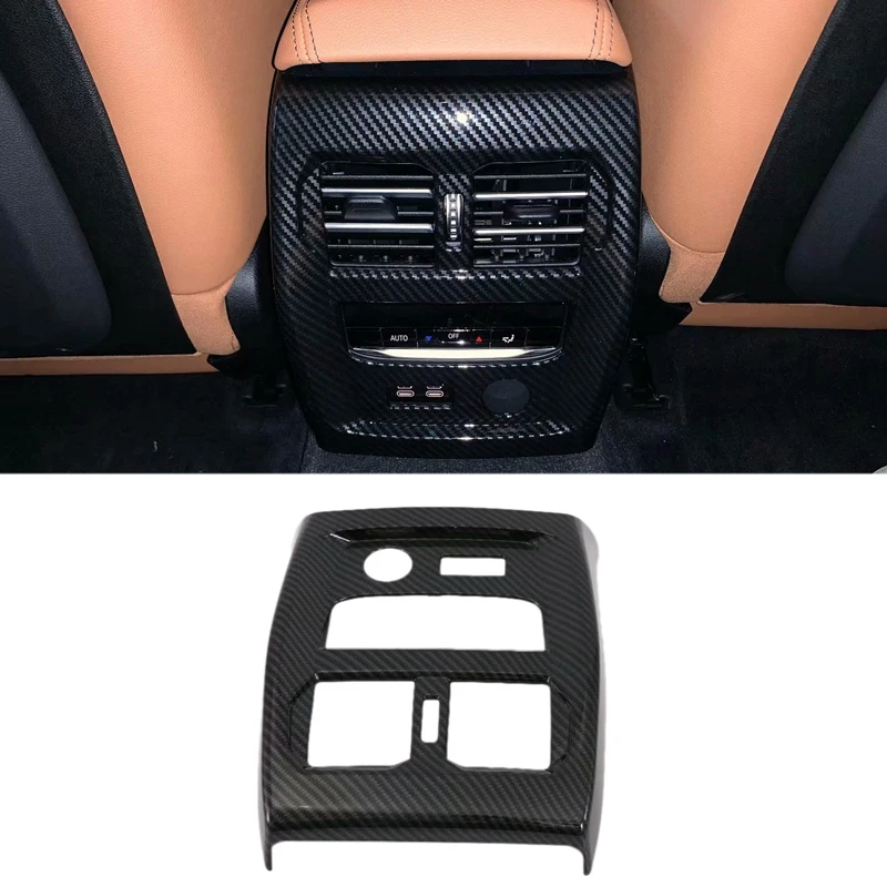 Углеродное волокно задний кондиционер вентиляционное отверстие рамка Накладка