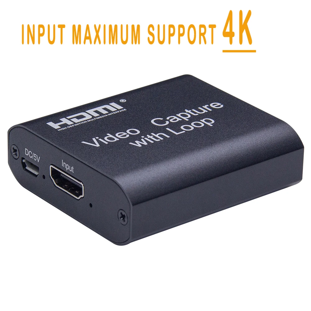 Устройство видеозахвата 1080P с выходом HDMI Карта диска 4K для Windows Android и
