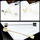 Простые мужские булавки для воротника, британская французская рубашка, аксессуары для делового банкета, вечеринки, костюма, галстука, высококачественные Медные мужские украшения, подарки