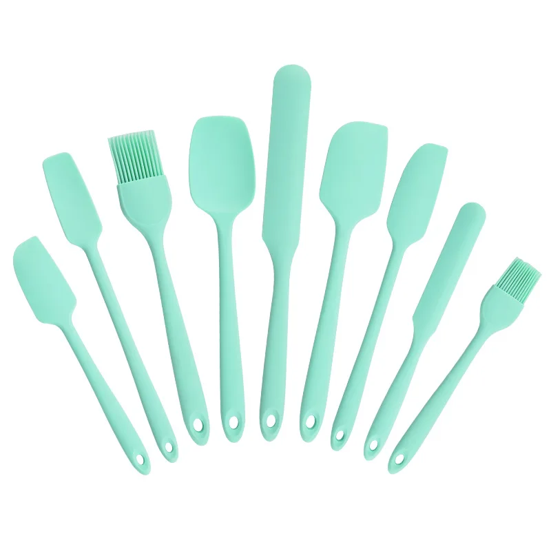 

9pcs Sets Cake Silicone Spatula Cream Scraper Pastry Non-stick Spoon Brush Baking Accessories DIY For Dough Decorating Utensils
