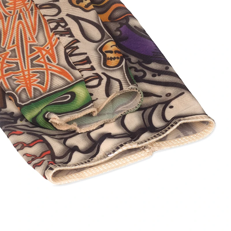 1 шт. модные нейлоновые накладные нарукавники дьявольских Орд татуировки на руку