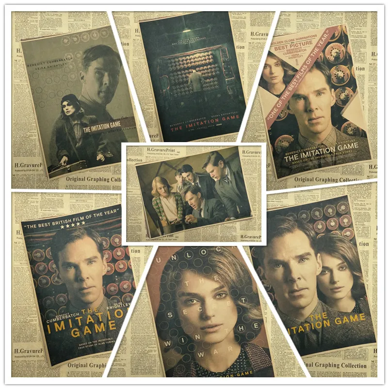 Винтажный постер с имитацией игры для рисования декоративные наклейки комнаты