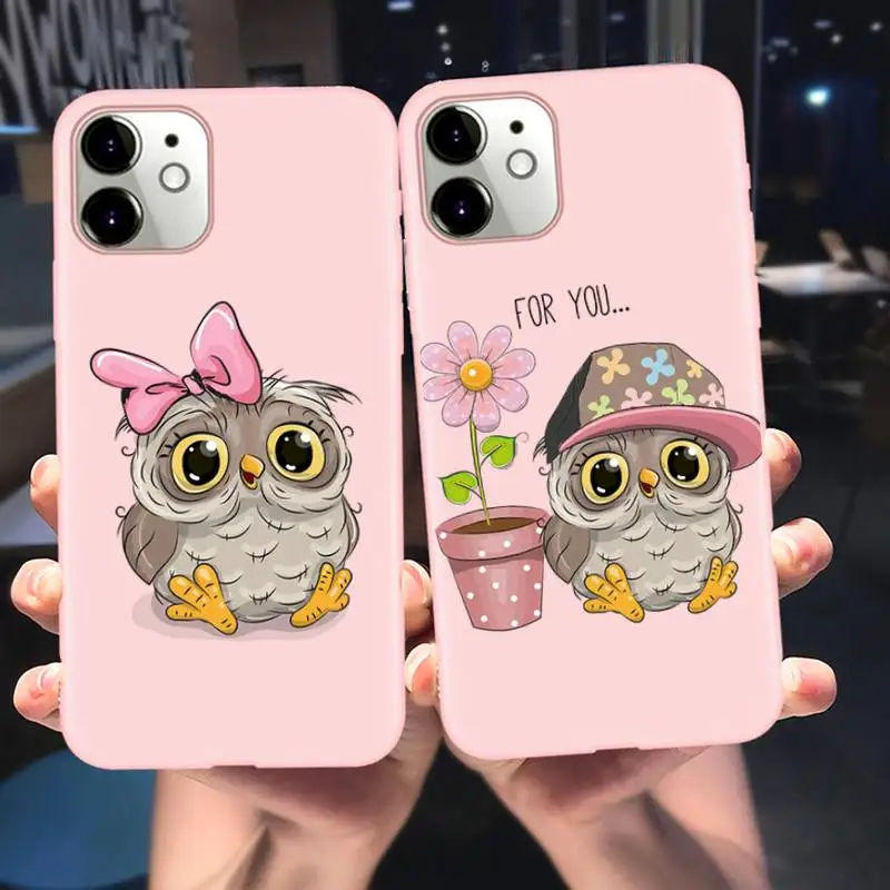 Чехол для телефона с забавной милой совой iphone 11 12 mini pro 7 8 plus x xs xr max|Бамперы| |