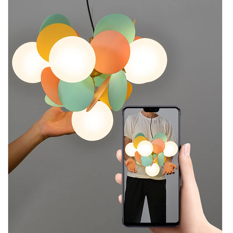 Современные светодиодные люстры красочная мультяшная Потолочная люстра