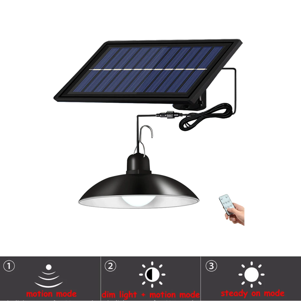 

Retro Lampshade Solar Pendant Light Outdoor Indoor Solar Chandelier Power Lamp Emergency Lamp Shed Light Lighting For Home Garde