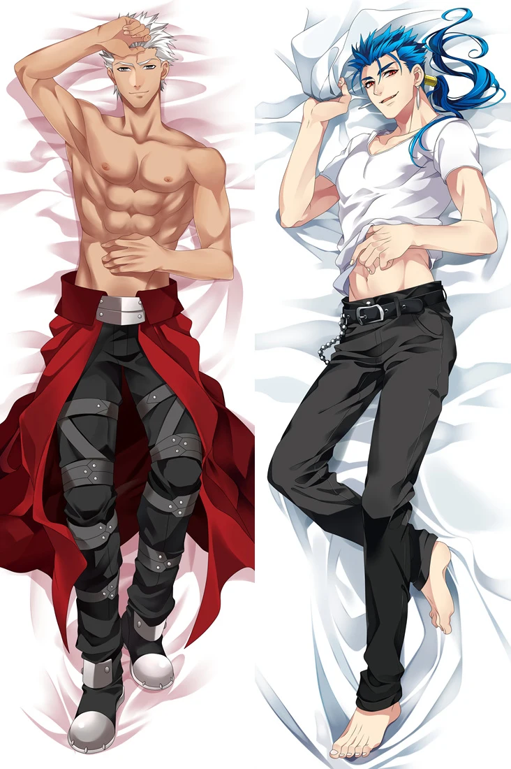 Фото Аниме Fate/Grand Order Emiya & Cu Chulainn Alter BL Мужская наволочка Otaku обнимающая подушка для Аниме Fate/Grand Order Emiya & Cu Chulainn Alter BL Мужская наволочка Otaku обнимающая подушка для