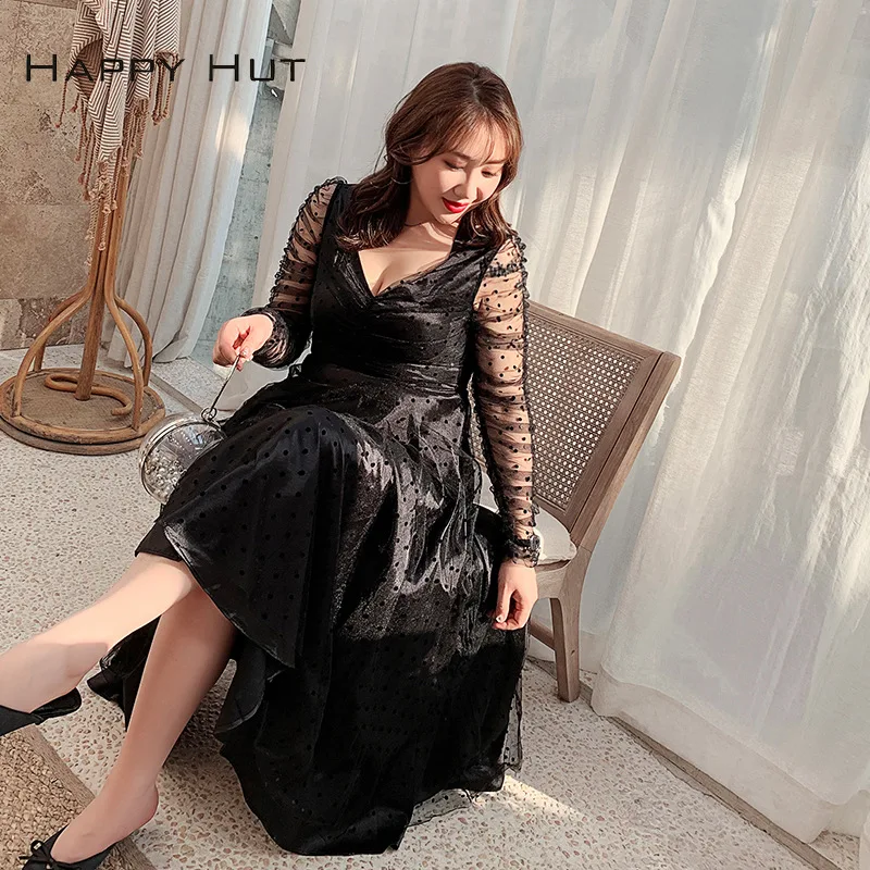 Осеннее платье 2019 осеннее и зимнее Новое Сексуальное Женское с длинными рукавами