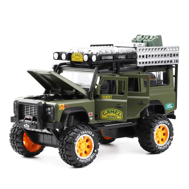 1/28 Diecasts игрушечный транспорт защитник Кубок с верблюдом модель автомобиля звуковой светильник автомобиль игрушки для детей подарок коллекция