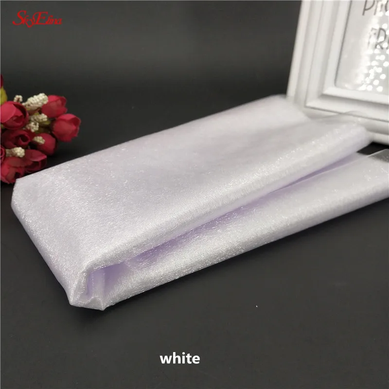 Тюль рулон 72 см * 10 м органза FabricTable юбка стул пояса тюль свадебное украшение стола