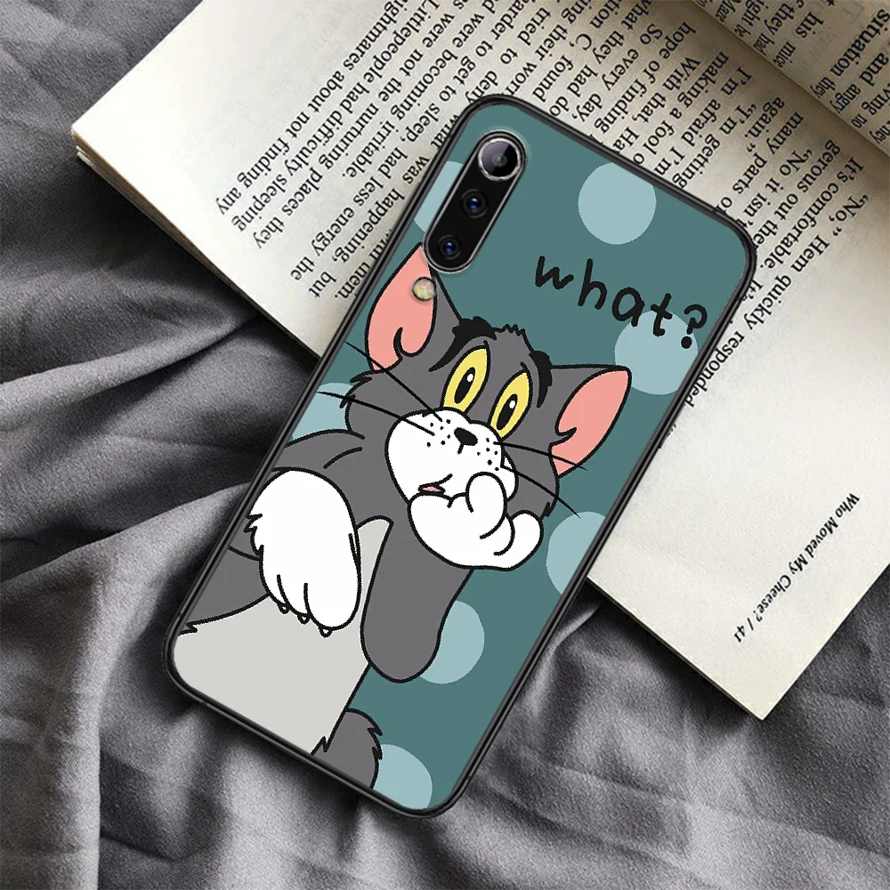 

Cat And Mouse Tom Jerry Phone Case For Xiaomi Mi Note 10 A3 9 MAX 3 A2 8 9 Lite Pro Ultra black Hoesjes Trend Prime Silicone