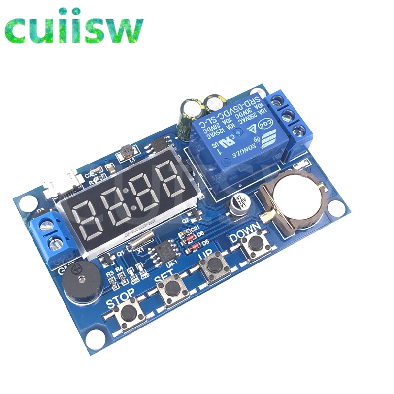 Реле задержки в реальном времени модуль с таймером реле зуммером сигнал