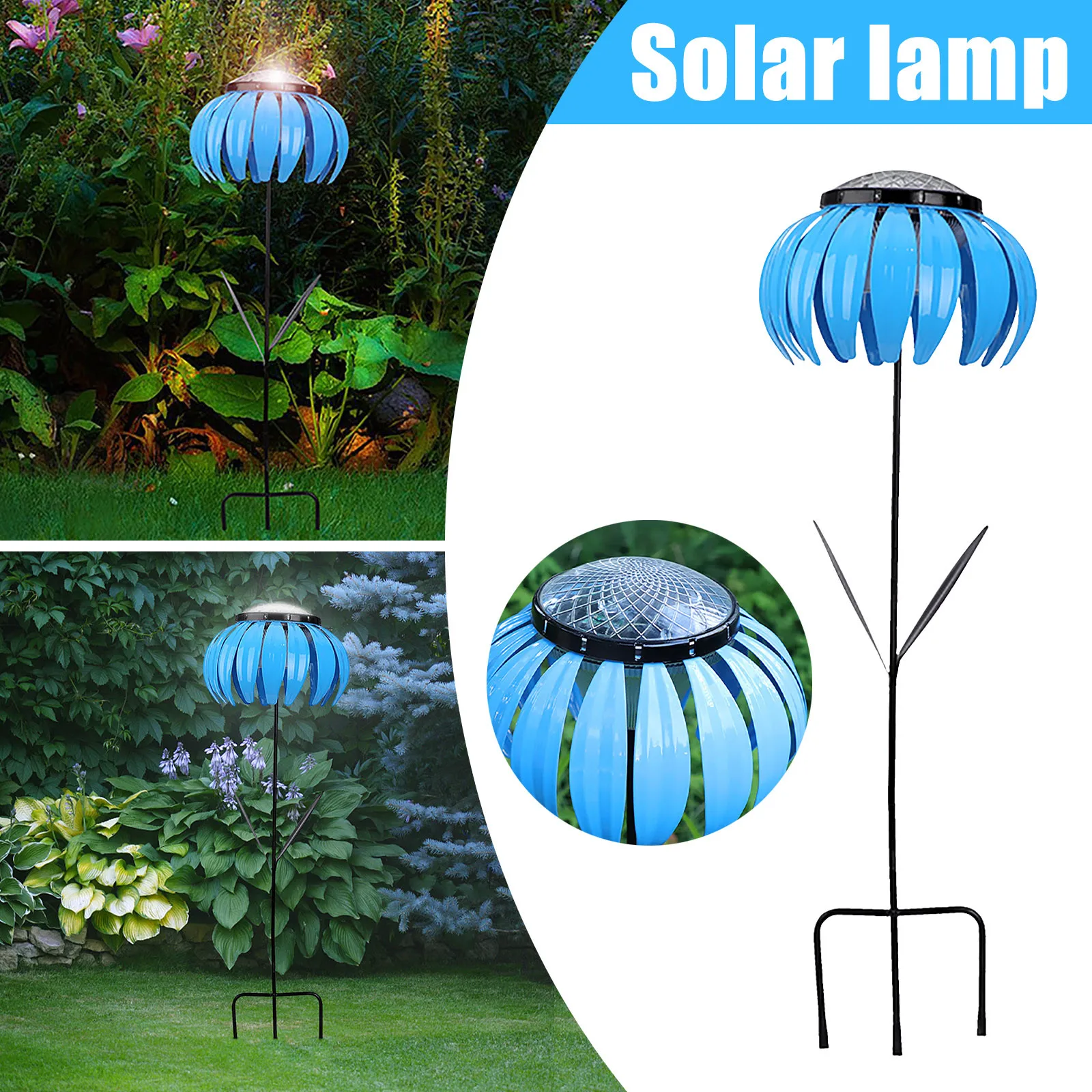 

Solar Lawn Light Flower-Shaped LED Light Garden Decoration Plug-in Garden Solar Lamps Outdoor Yard Path Landscape Decor Lights