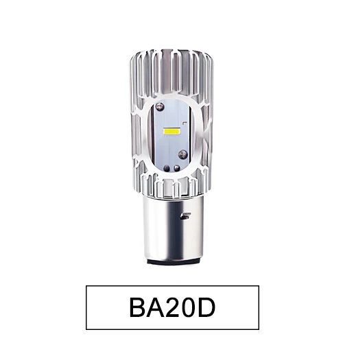 BA20D VooVoo H4 BA20D светодиодный мотоциклетный головной светильник лампы 2400LM 6500K 20W HS1 светодиодный фарол мотоцикл фары светильник ing Электрический светодиодный автомобильный светильник - Цвет: BA20D