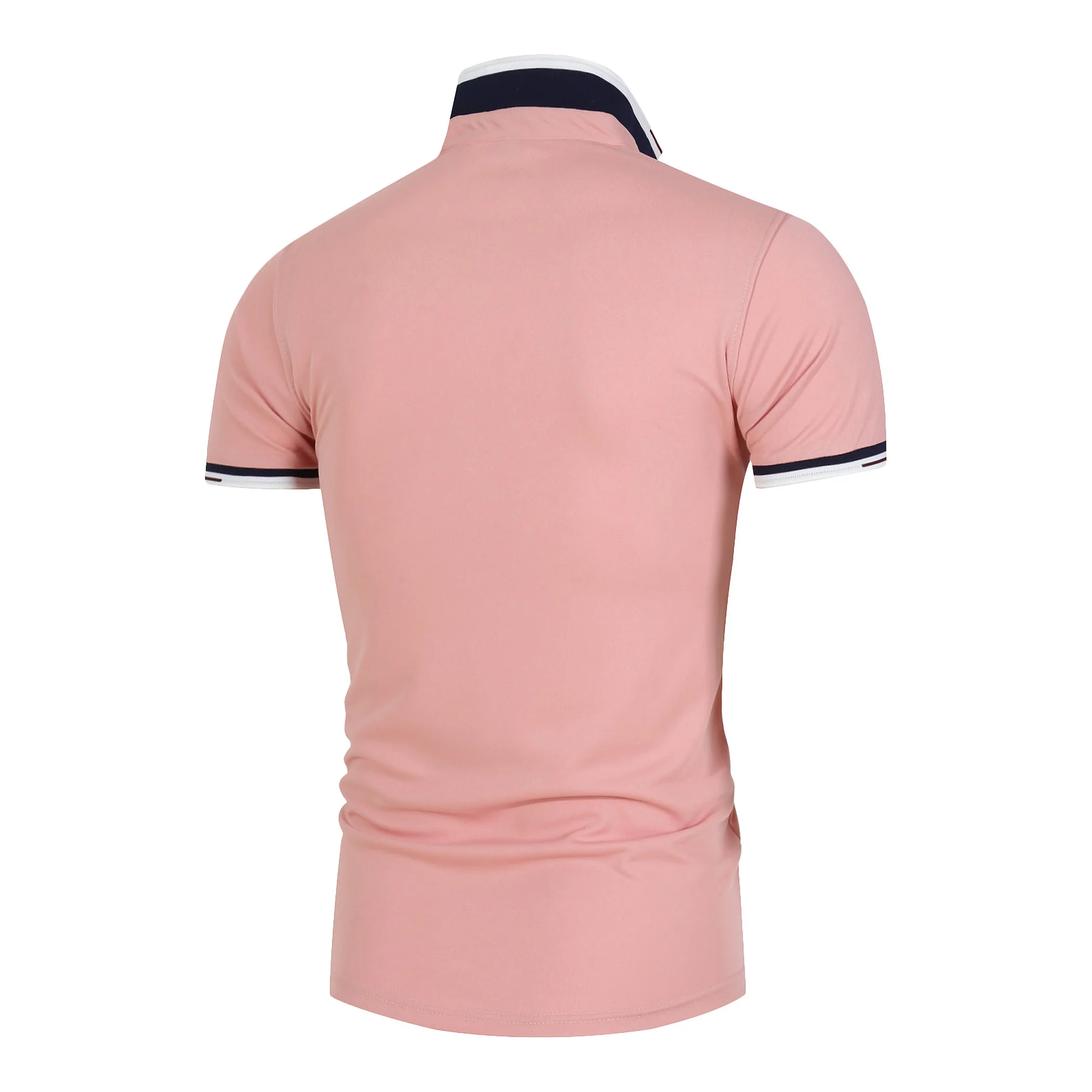 Summer short Sleeve Polo Shirt men Turn-over Collar fashion casual Slim Breathable Solid Color Business men's polo shirt homme | Мужская