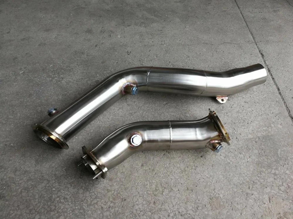 3 дюймовый catless турбо вниз трубы выхлопной для bmw f80 f82 m2c m3 m4 s55 0 t двигателя|pipe| |