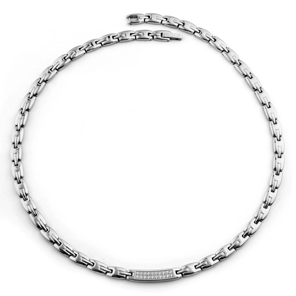 316L нержавеющая сталь германий магнитотерапия ожерелье из нержавеющей стали