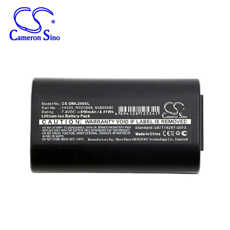 CameronSino для 3M PL200 DYMO 260P 280 LabelManager 260 PnP 14430 S0895880 W003688 батарея|Цифровые аккумуляторы| |