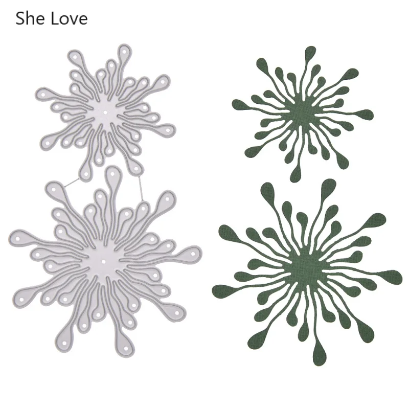 Chzimade фейерверк дизайн металлический Трафаретный вырубной штамп для Скрапбукинг