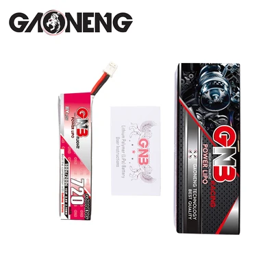 GNB-bater&iacute;a Lipo PH2.0 de 720mAh, 1S, 3,8 V, 100C/200C, HV, Conector de enchufe para RC FPV, Dron de carreras, Kit de marco, Tinywhoop, piezas de repuesto-5
