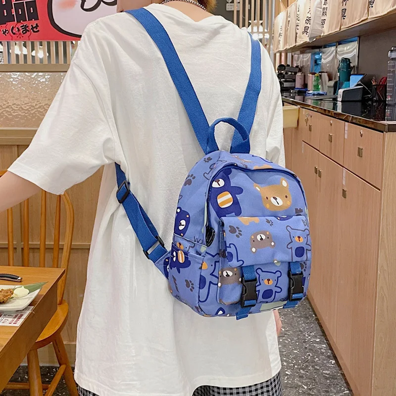 

Kawaii Mini student backpack Fashion cute girl school bag Waterproof nylon Japanese casual girl schoolbag Female Mochila New