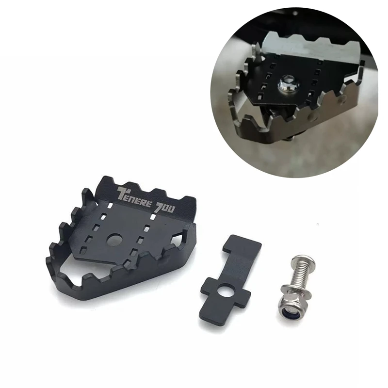 

NEW-For YAMAHA TENERE 700 Tenere700 XTZ 700 T700 Motorcycle Brake Lever Extension Pedal Step Tip Plate Enlarge Extender