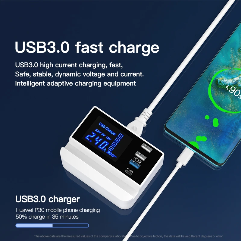 

20W PD USB C Fast Charger 18W QC3.0 Quick Charger Station for iPhone 12 pro xiaomi Oneplus Tablets Mobile Phones Charge Adapter